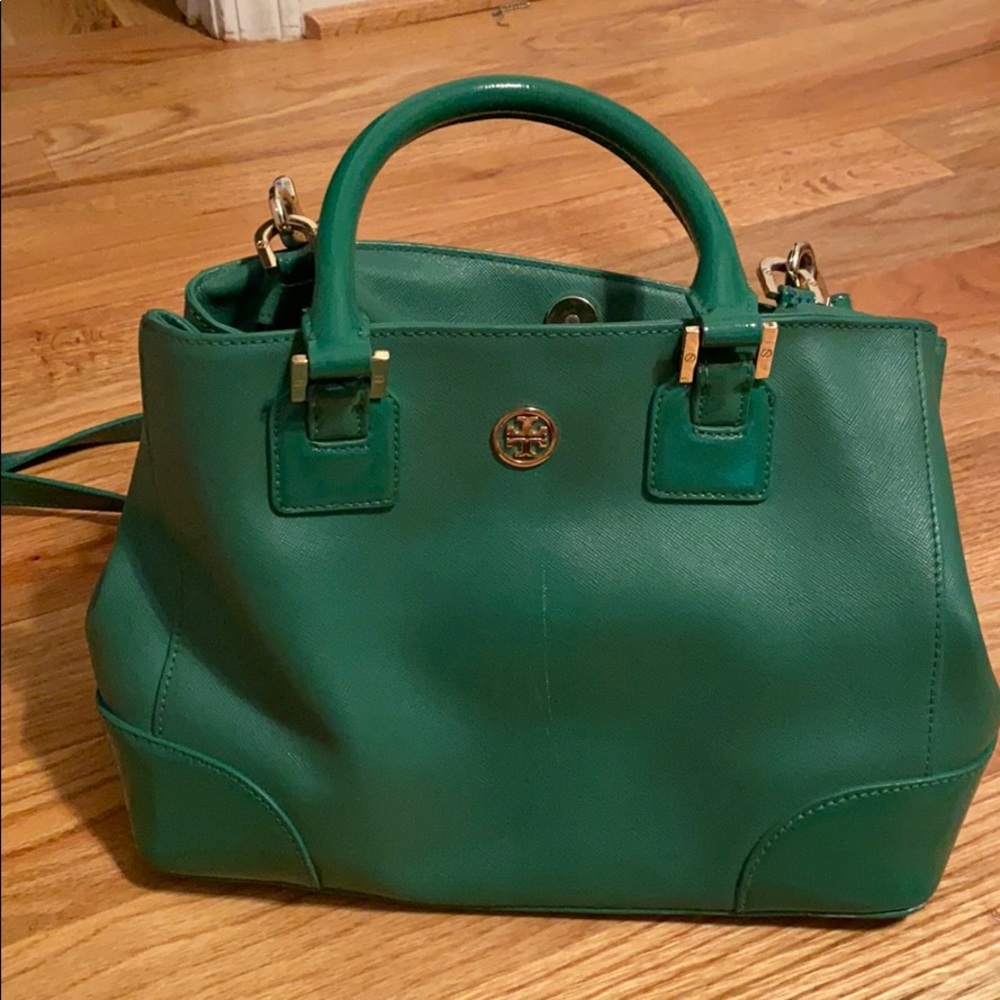 Tory Burch Kelley green shoulder bag